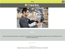 Tablet Screenshot of effecto.ca